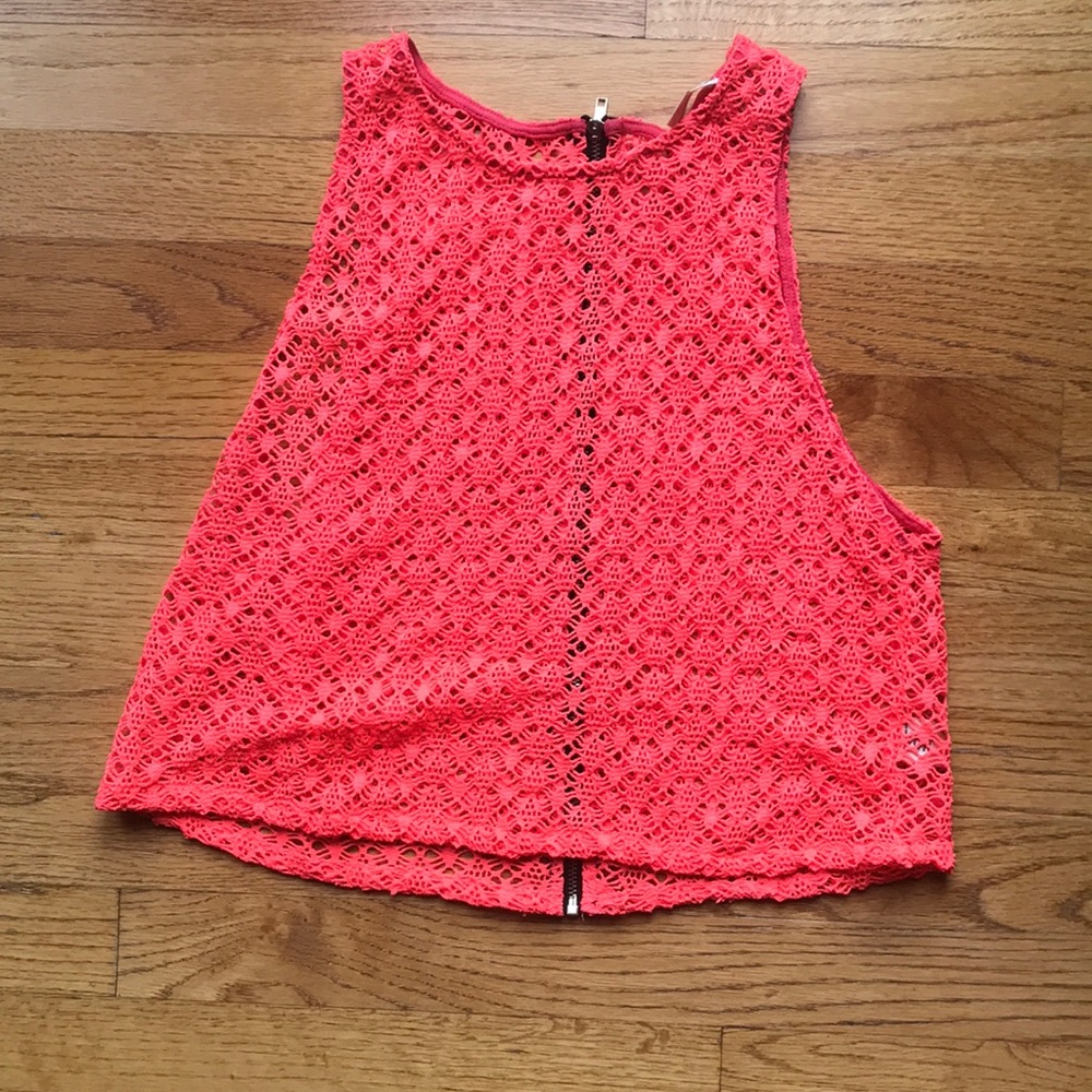 Coral crop top